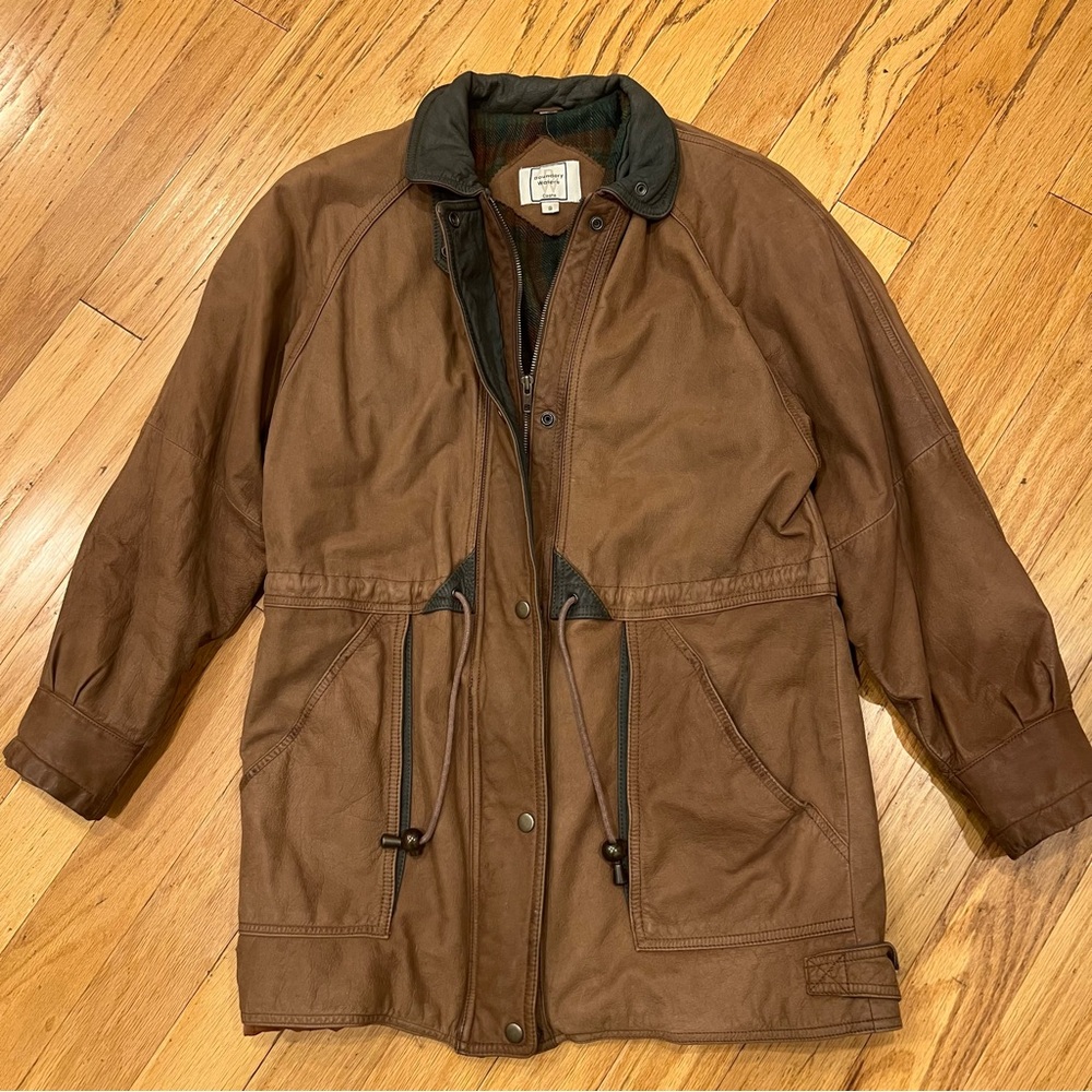 100% Soft Leather Jacket by Boundary Waters Size S